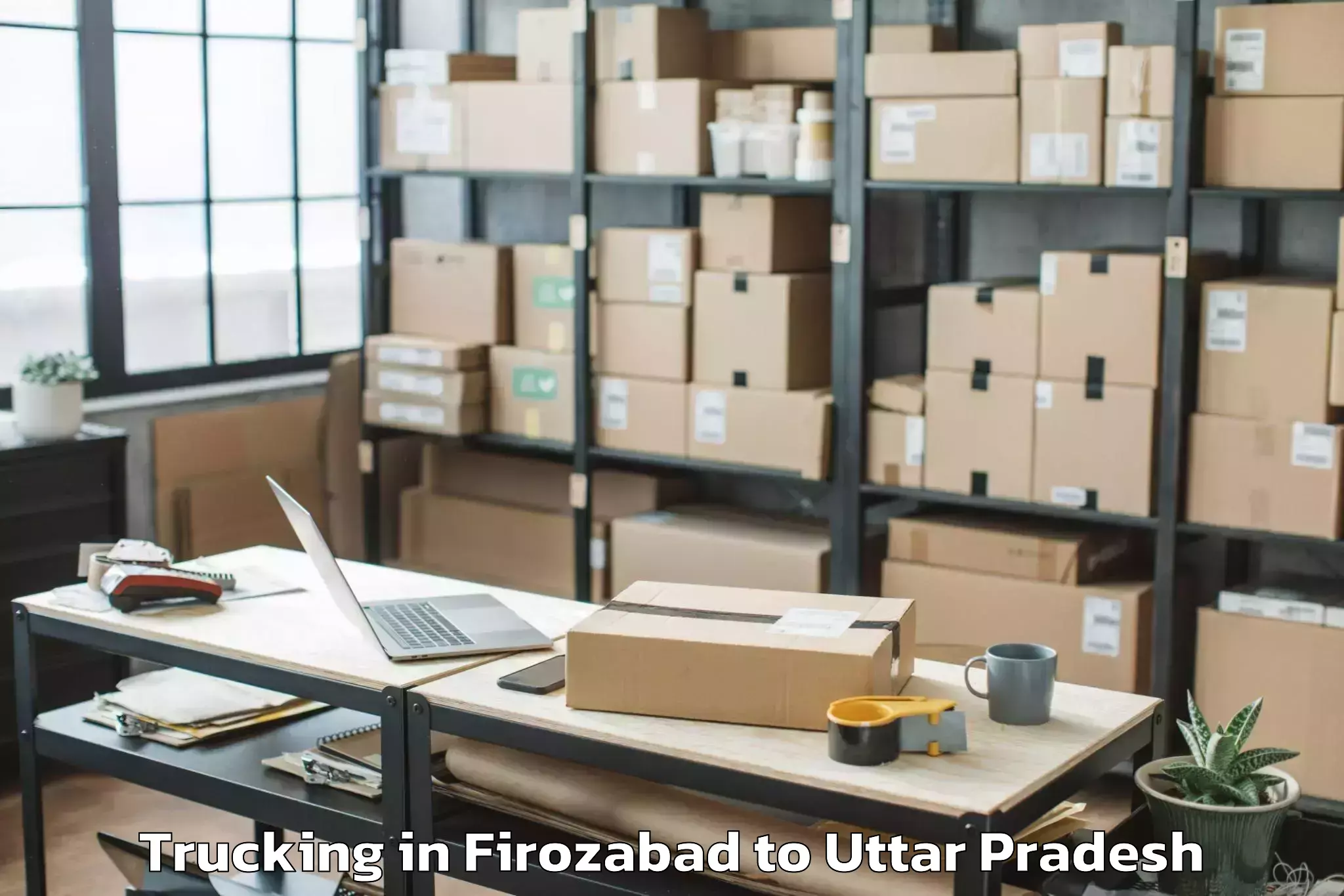 Top Firozabad to Tirwa Trucking Available